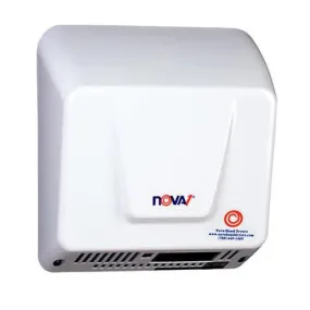 WORLD DRYER® NOVA® 1 Series (0830 and 0833) Hand Dryer - White Epoxy on Aluminum Automatic Surface-Mounted