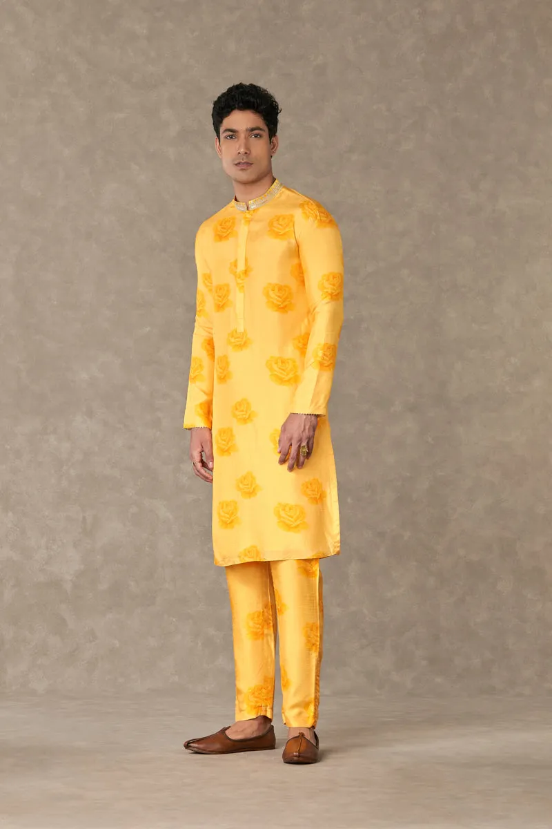 Yellow Gulaab Kurta