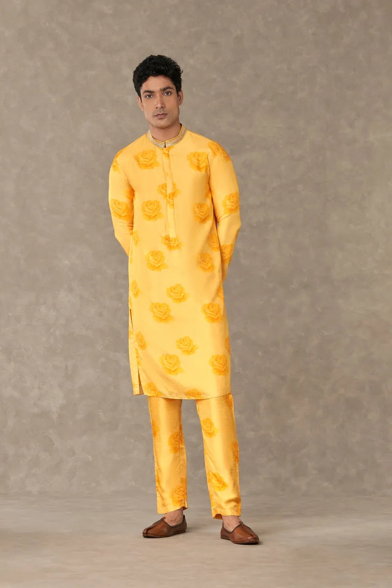 Yellow Gulaab Kurta