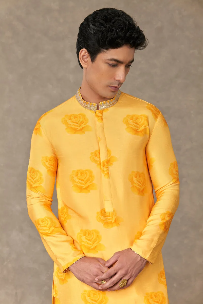 Yellow Gulaab Kurta