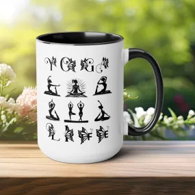 Yoga Life Coffee Mug, Cute Yoga Coffee Mug, Yoga lovers Coffee Mug, Yoga Instructor Gift, Gift For Yoga lover, Gift For Yogi.