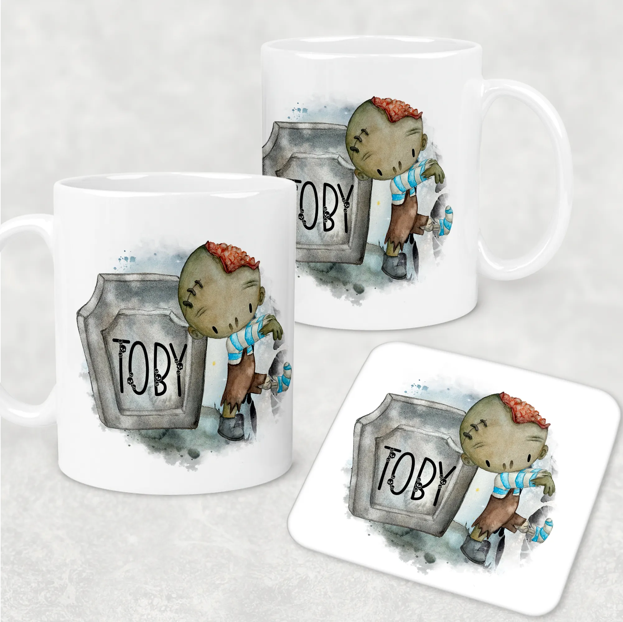 Zombie Halloween Kids Unbreakable Mug & Coaster